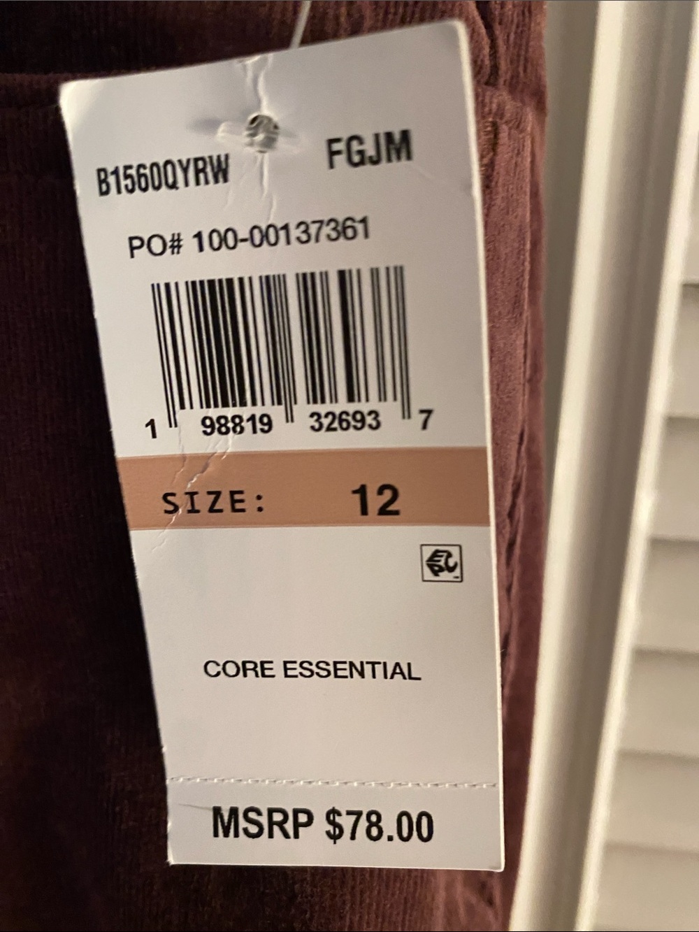 Democracy Straight Leg Jeans in Deep Burgundy - Picture 2 of 6